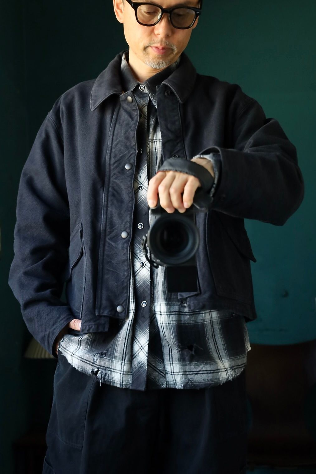 A.PRESSE - アプレッセ 2025 STYLE2 Vintage Silk Hemp Hunting