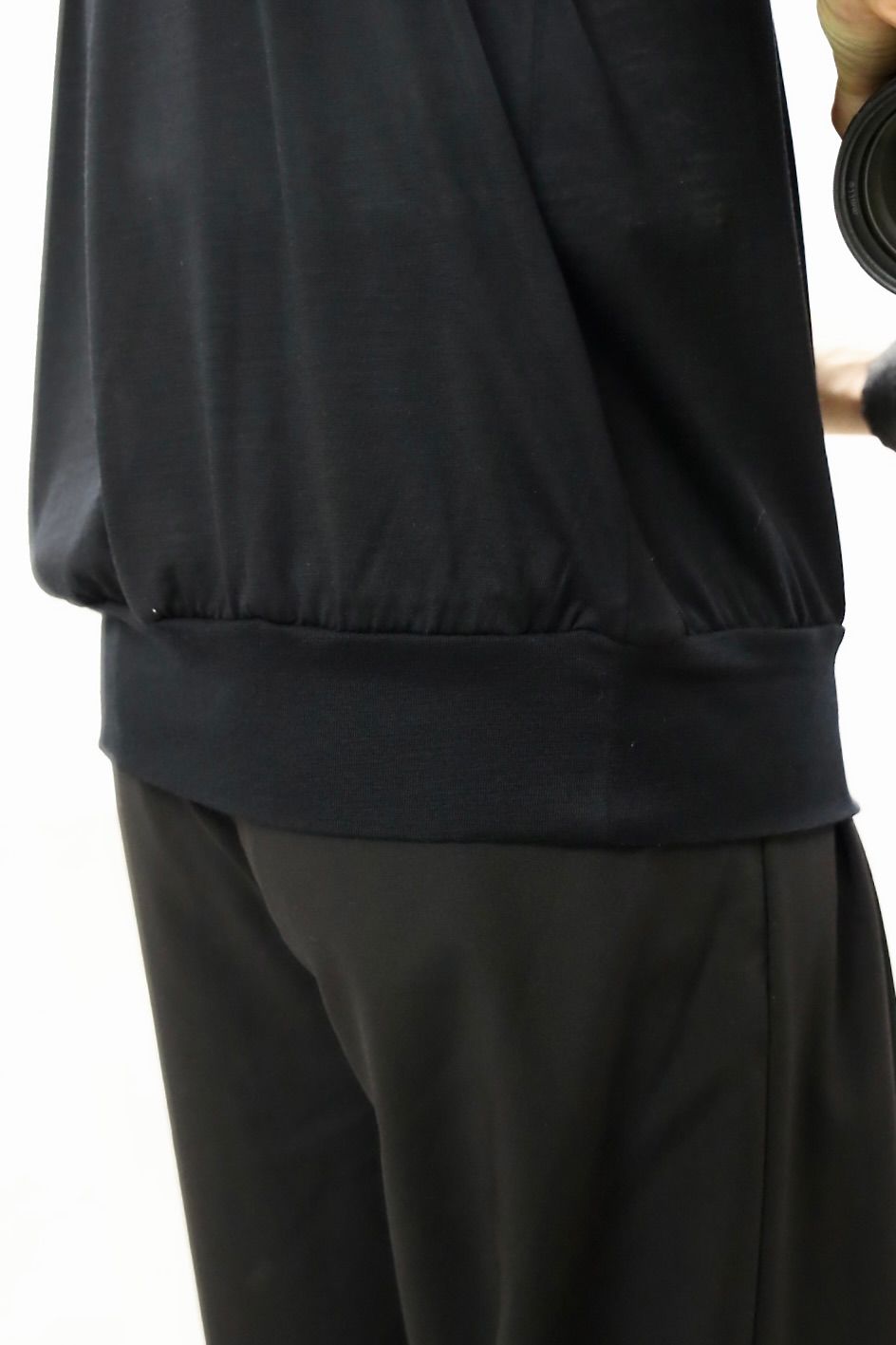 マーカ 26SS ワンボタンポロTシャツ ONE BUTTON POLO TEE S/S(M26A12CS01B)BLACK☆新作発売！