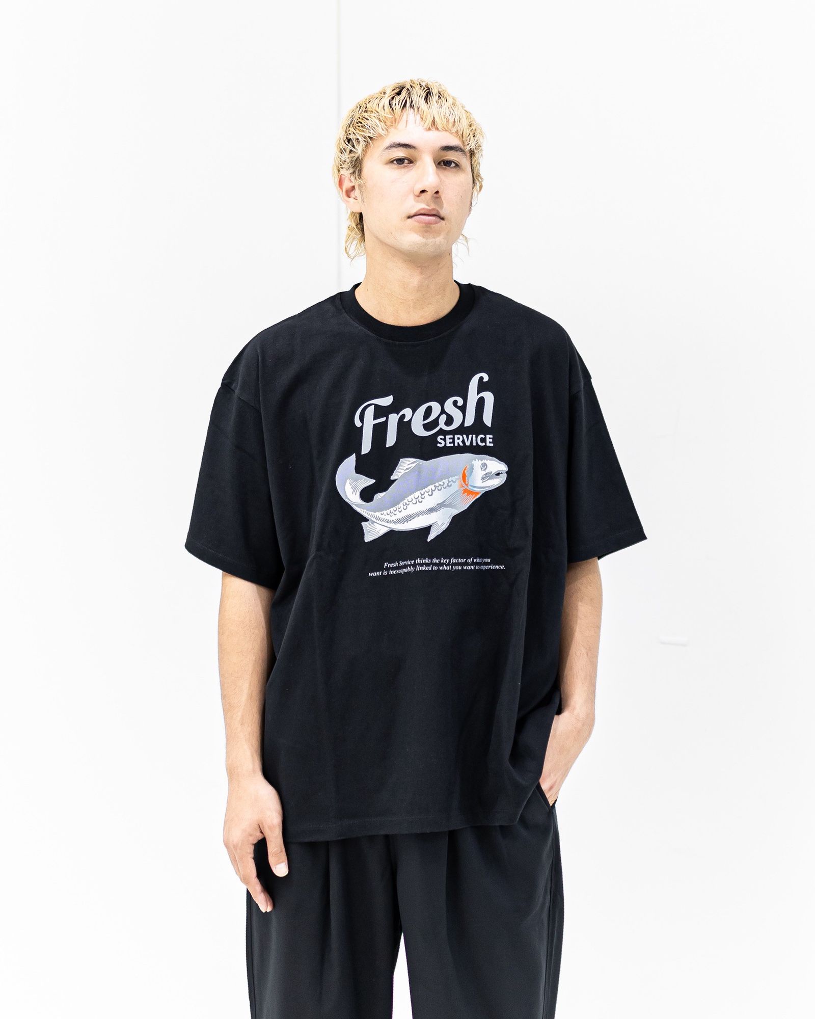 FreshService CORPORATE PRINTED S/S TEE "FISH" (BLACK) 新作発売！