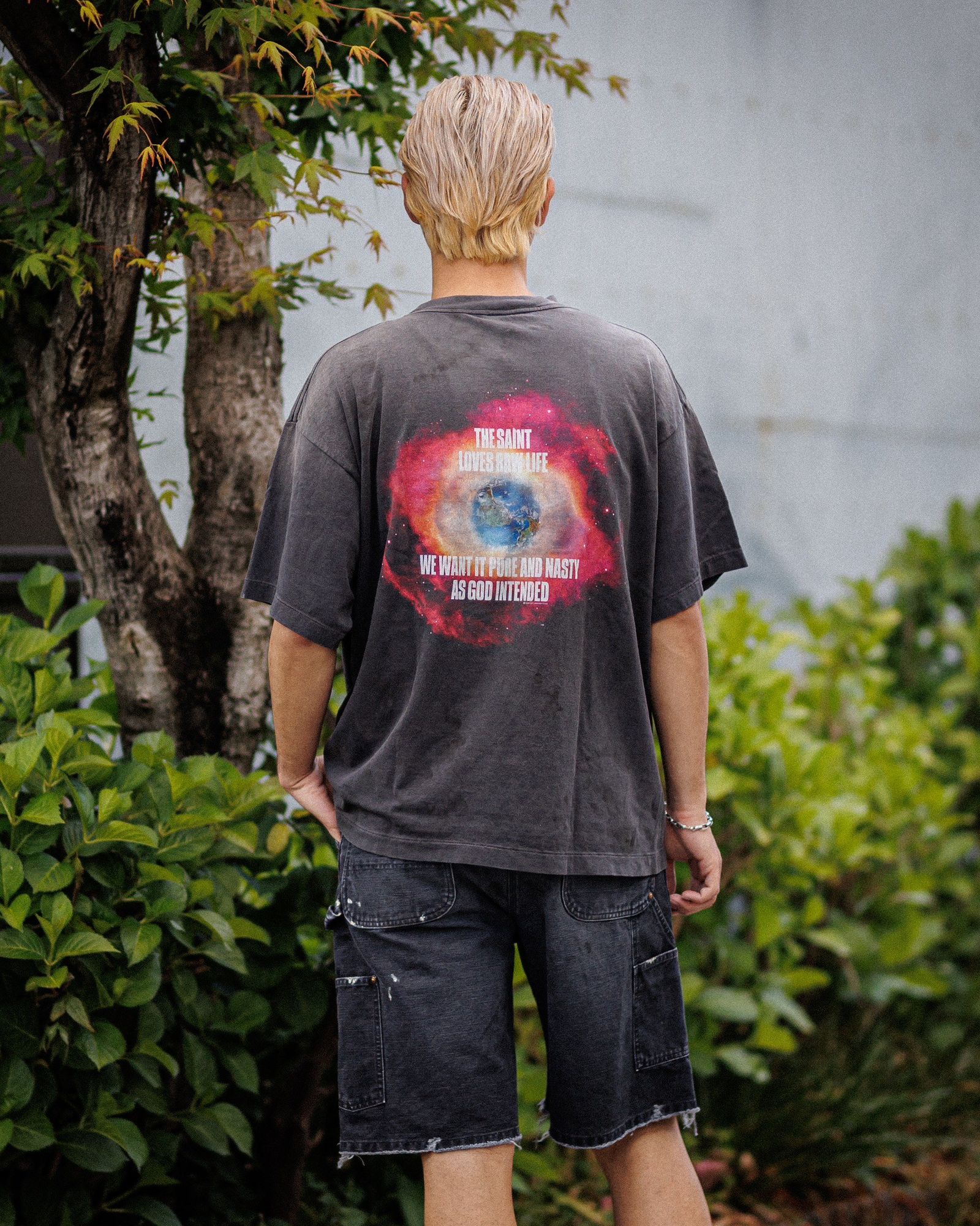 SAINT MICHAEL セントマイケル OBLITERATE 半袖 Tシャツ SAINT M×××××× - 【残りわずか】SM-HR8-0000-013 / SS TEE