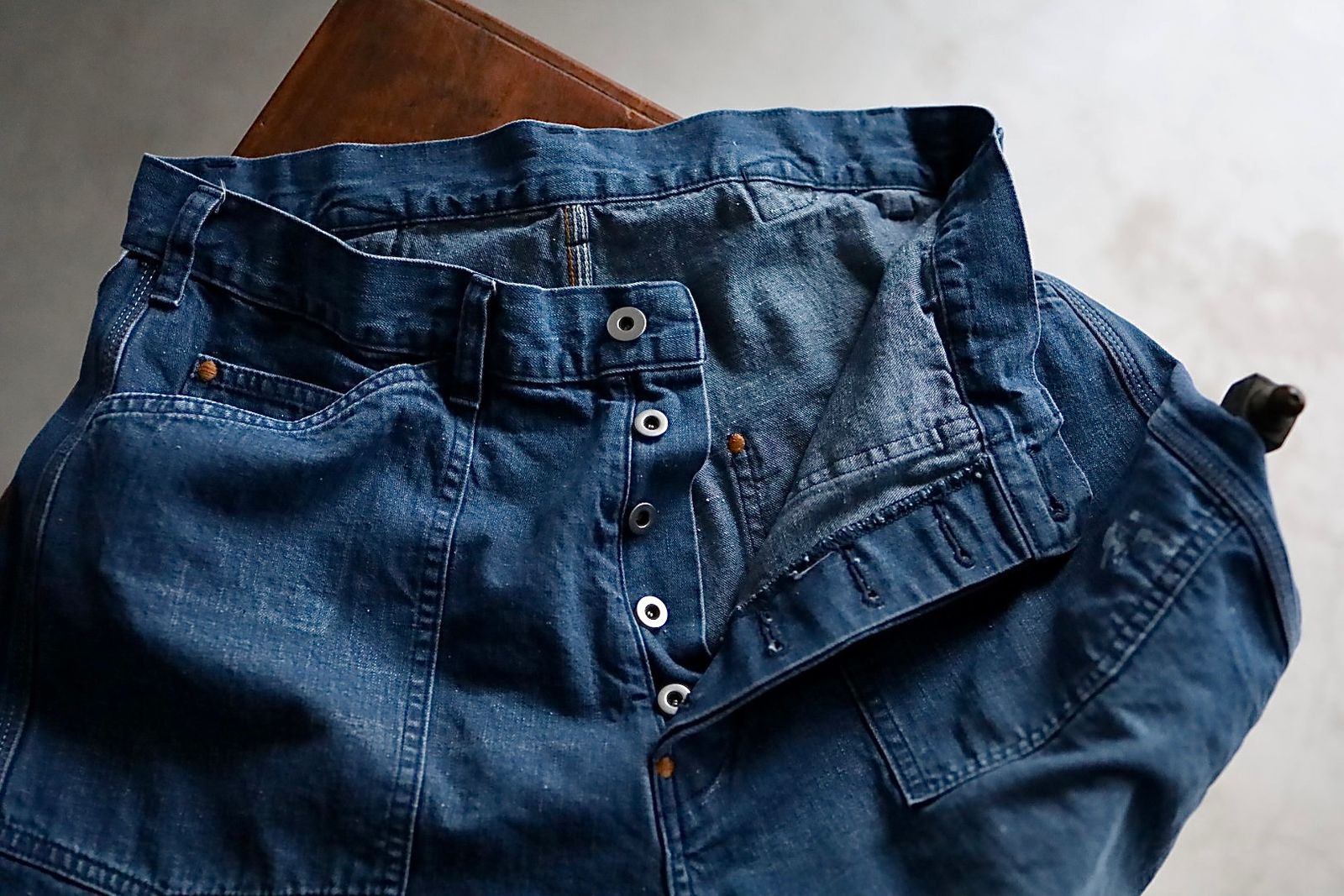 Gurank グランク 26SS パンツ Distressed 3stitch painter pants(2602U)INDIGO★新作発売！