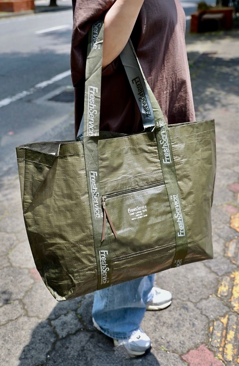 FreshService - フレッシュサービストート TARP LARGE TOTE(FSP241-90088B)KHAKI | mark