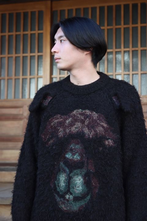 doublet ANIMAL EMBROIDERY PULLOVER(21AW33KN55) style.2021.10.3