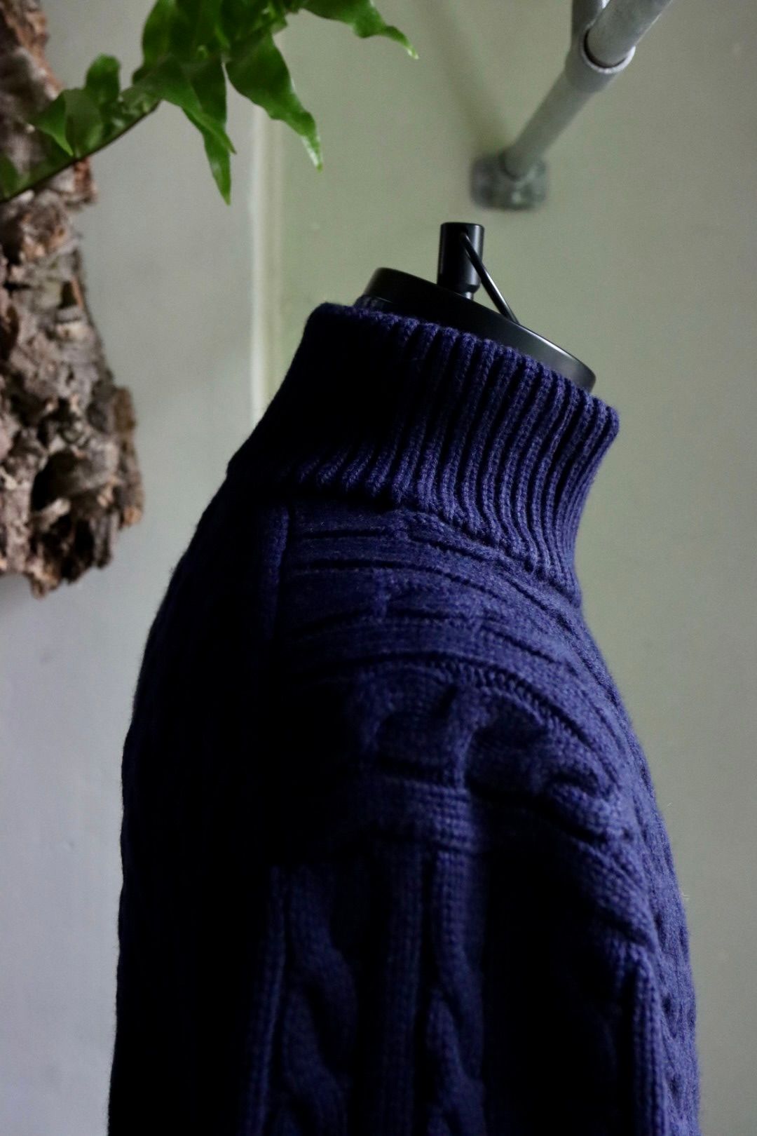 A.PRESSE - アプレッセ23AW Cashmere Aran Half Zip Sweater A.PRESSE - アプレッセ23AW Cashmere Aran Half Zip Sweater