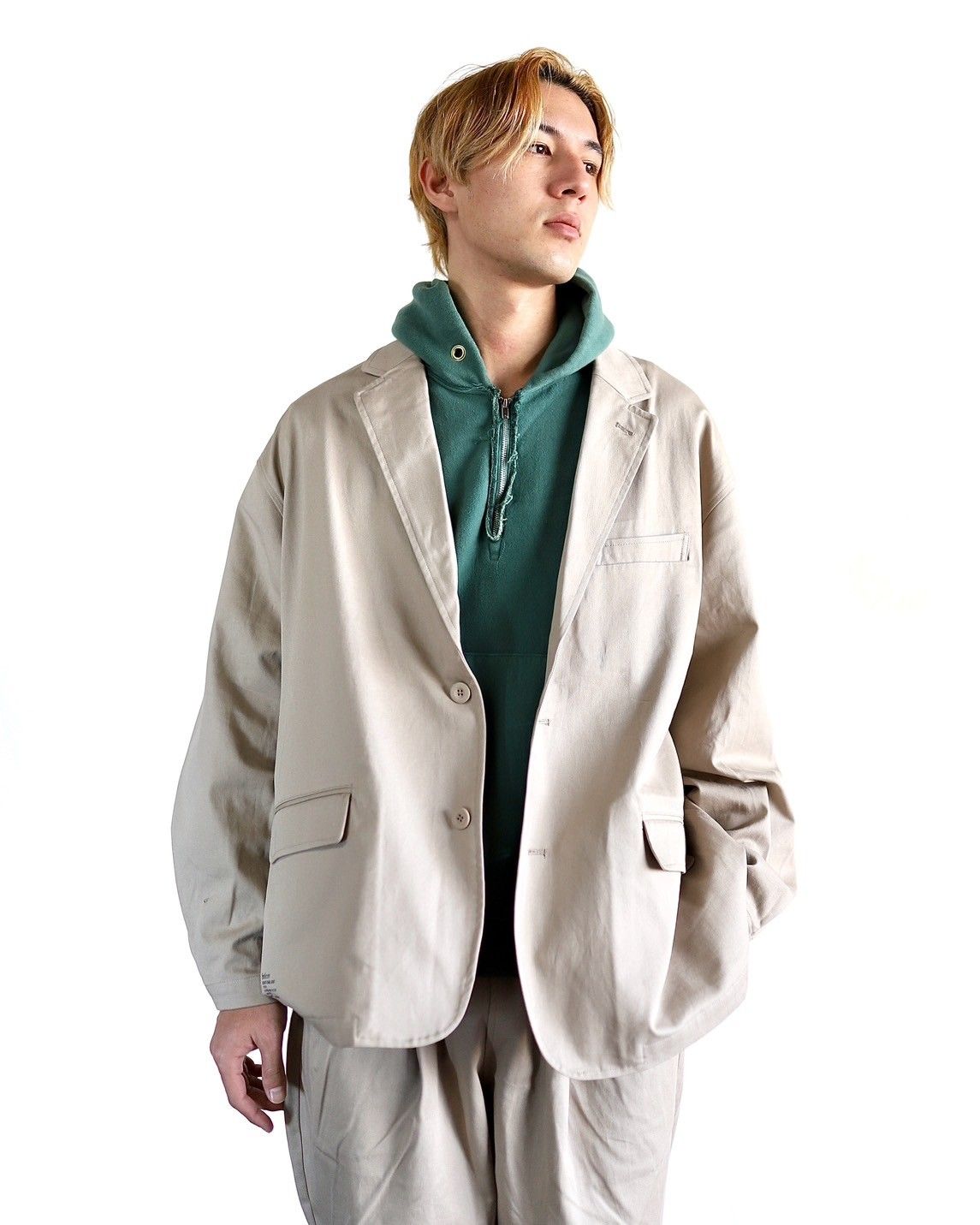 フレッシュサービス24SS CORPORATE CHINO JACKET スタイル