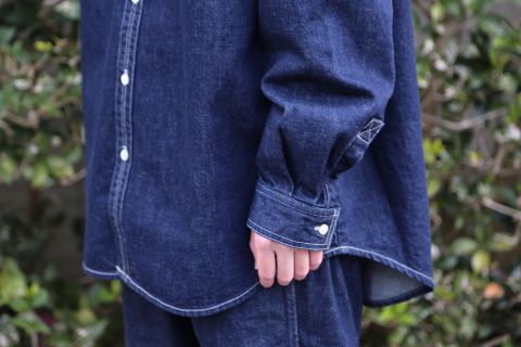 Denime Five Pocket Pants & Denime Regular Collar Shirt style 2020.12.26.
