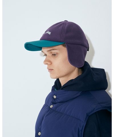 セダンオールパーパスFW23 Arch Logo Ear Flap Fleece Cap(SD23F-CP05)Purple x Teal☆10月28日(土)発売！