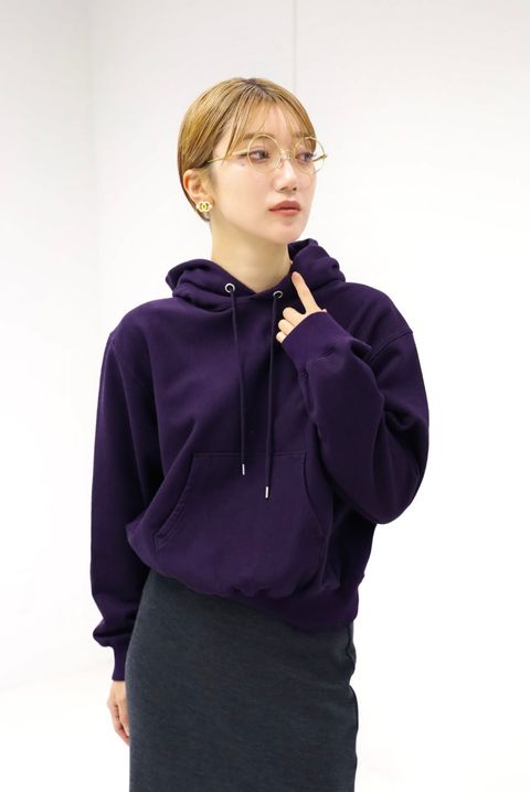 blurhms Women's 25FW Soft&Hard Sweat Hoodie P/O(bROOTS24F22F25)DarkPurple☆新作発売！