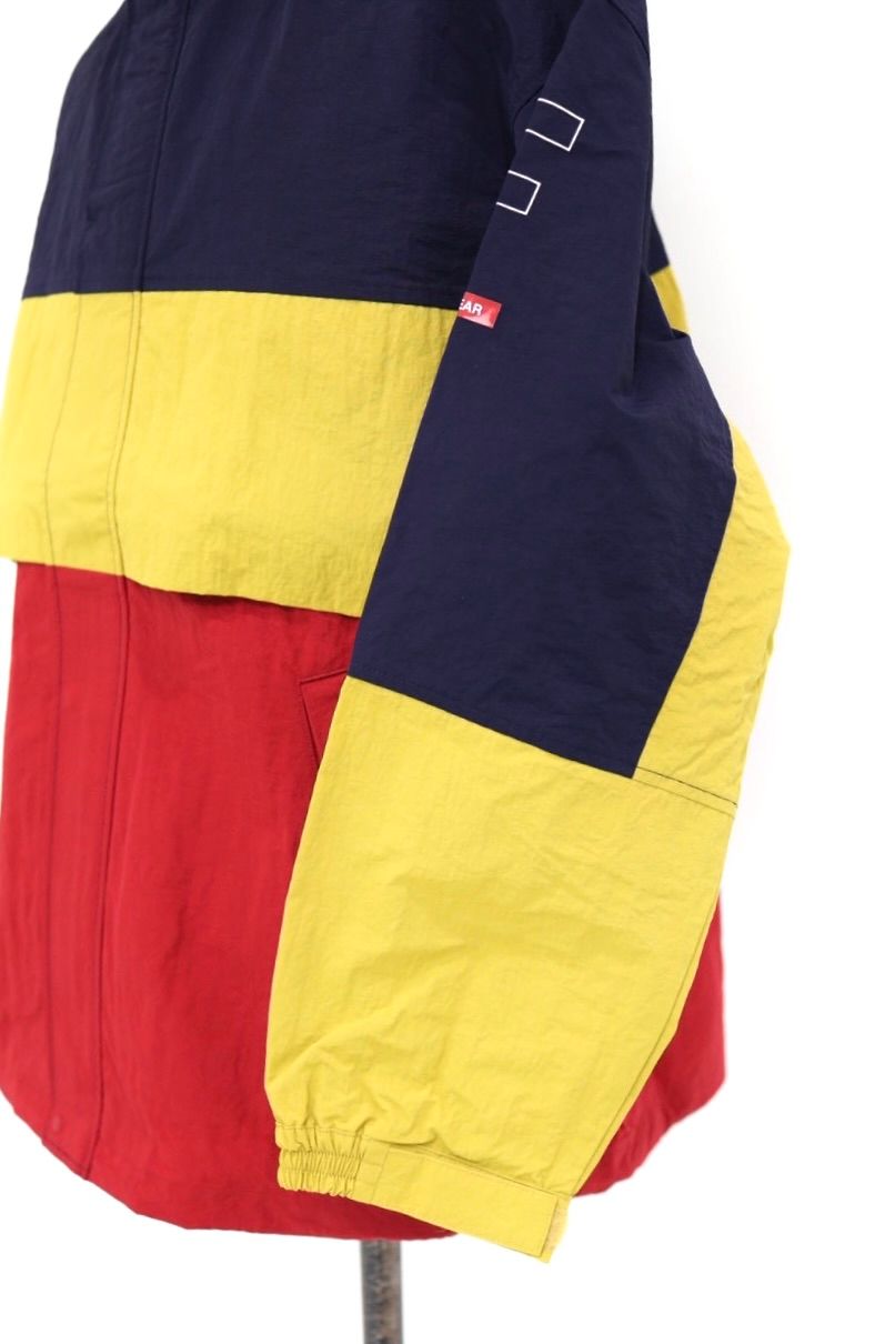 フレッシュサービス NYLON CANVAS SAILING JACKET (FSC261-30254)NAVY x RED