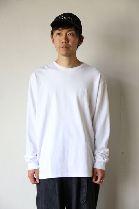 Graphpaper L/S Crew Neck Tee "WHITE" Style.2020.8.28.