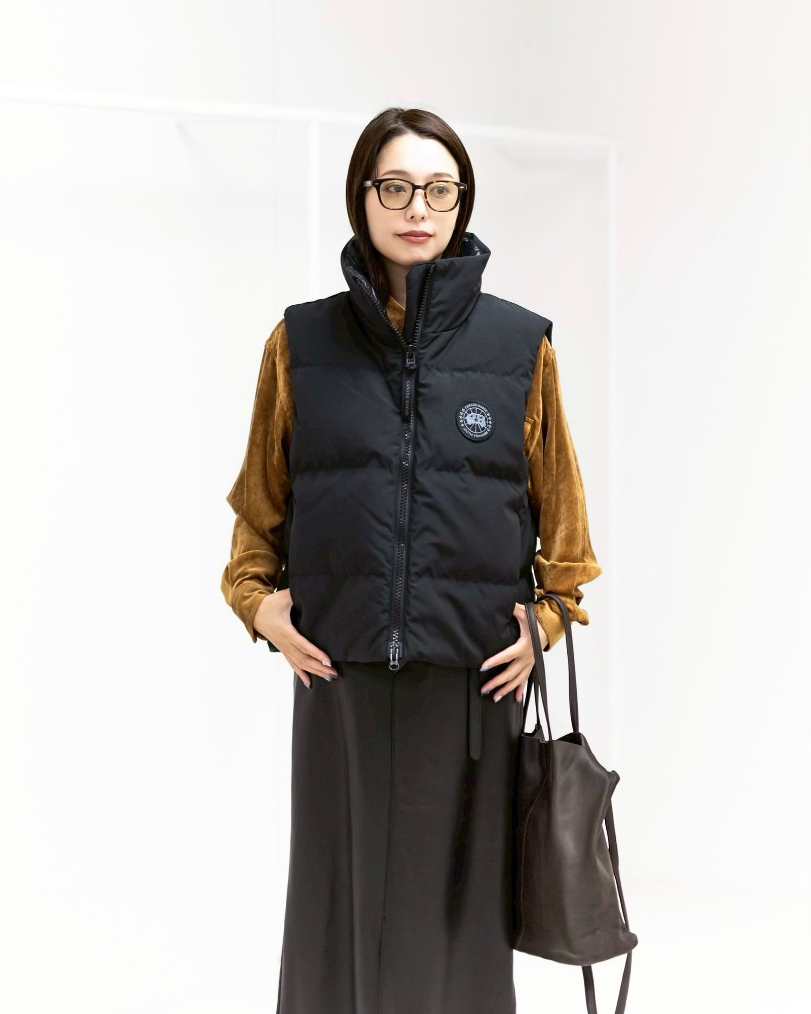 CANADA GOOSE  Grandview Cropped Vest Black Label style 2025.11.08