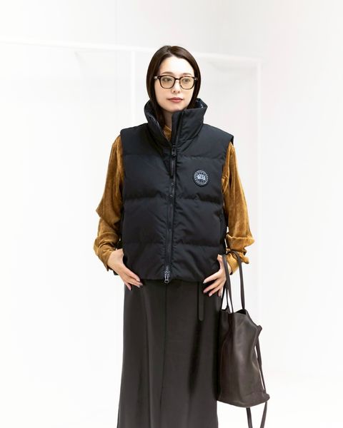 CANADA GOOSE  Grandview Cropped Vest Black Label style 2025.11.08