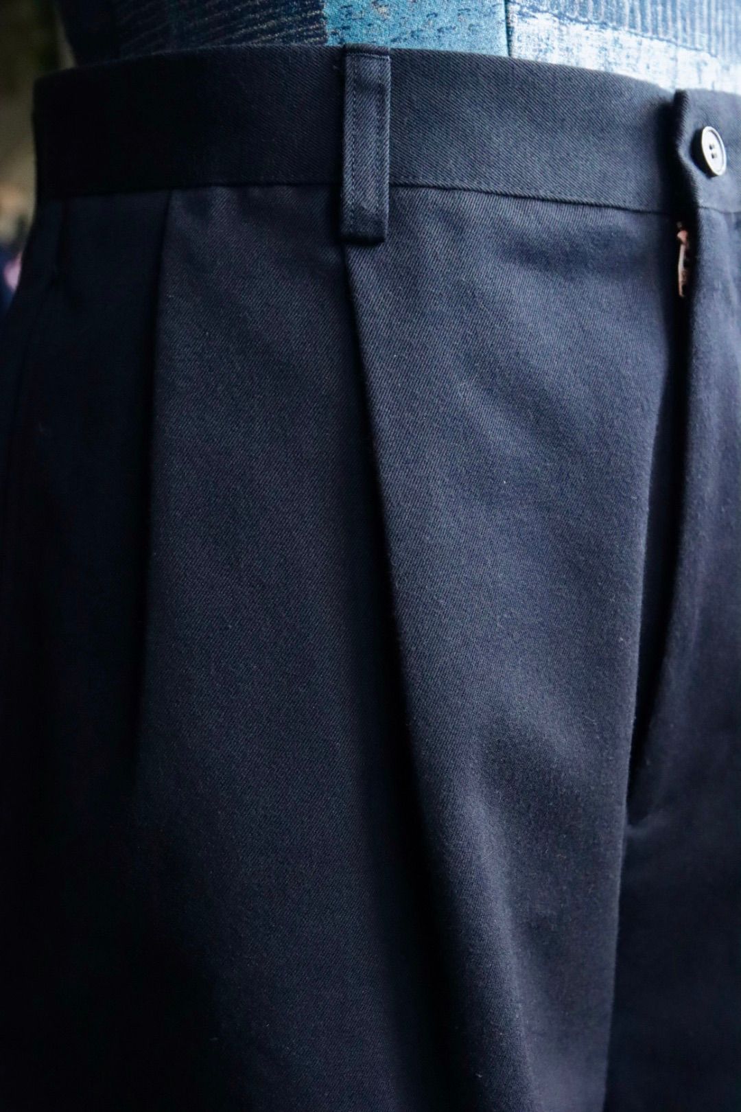 アプレッセ24SS Type.1 Silk Blend Chino Trousers (24SAP-04-13H)NAVY