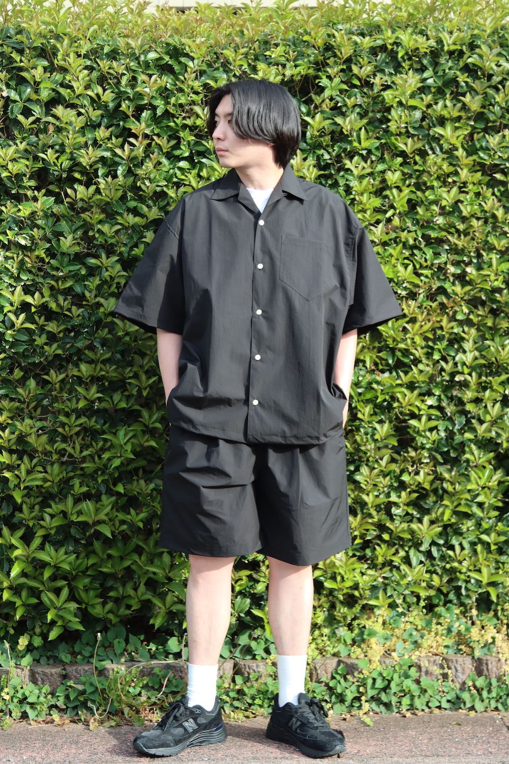 is-ness 22SS AMPHIBIOUS SHORTS/BLACK - ショートパンツ