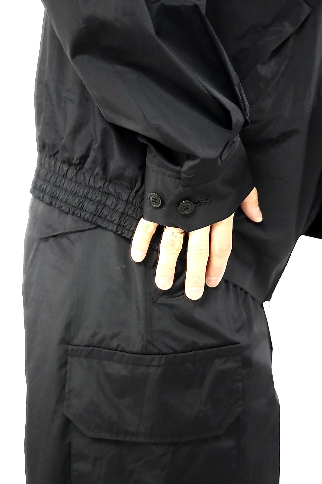 blurhms ブラームス 26SS Poly-Silk Zip Jacket(BHS26S008)Black