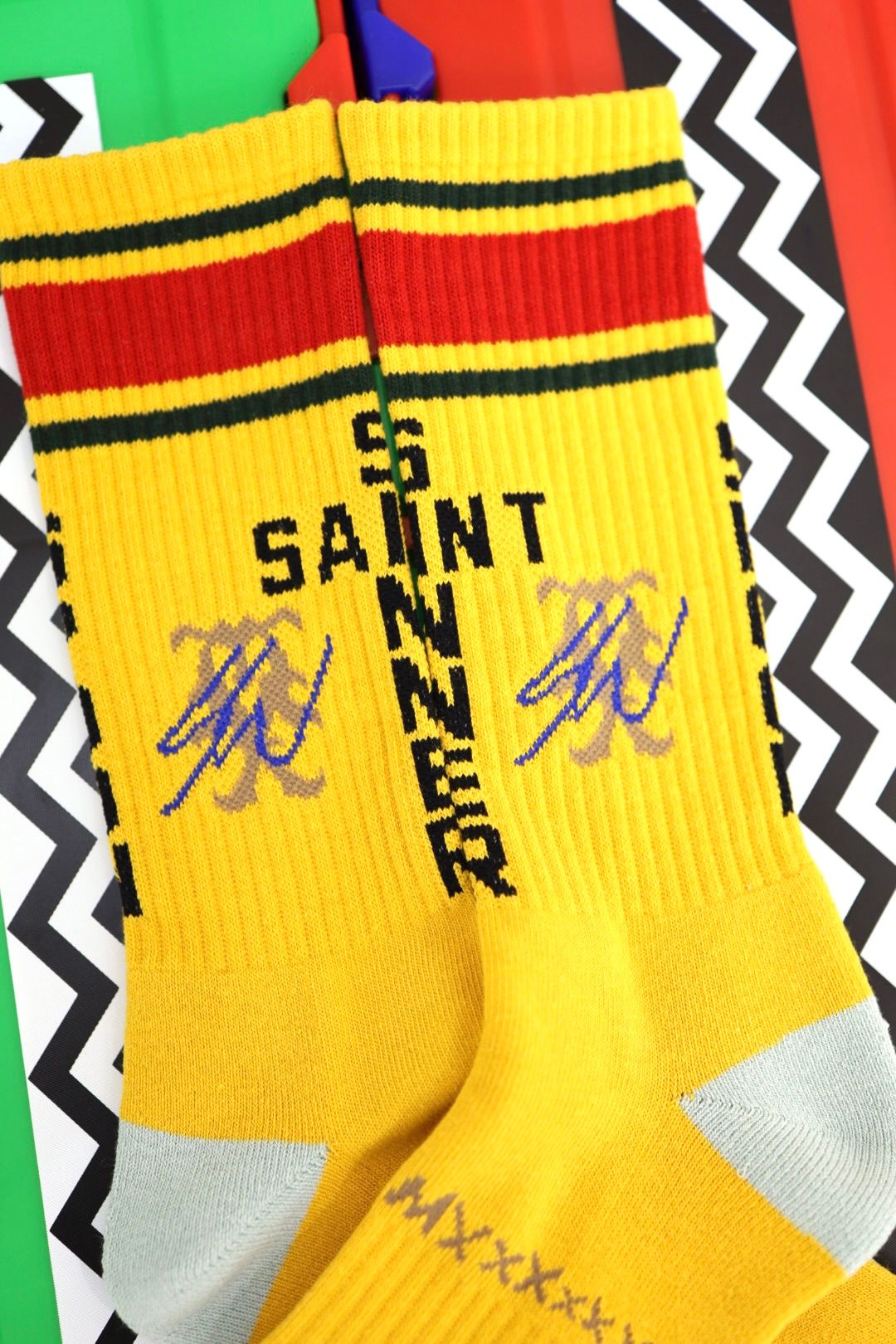 セントマイケル 26SS SW SOCKS/SAINT SW(SM-MK8-0000-C15)YELLOW