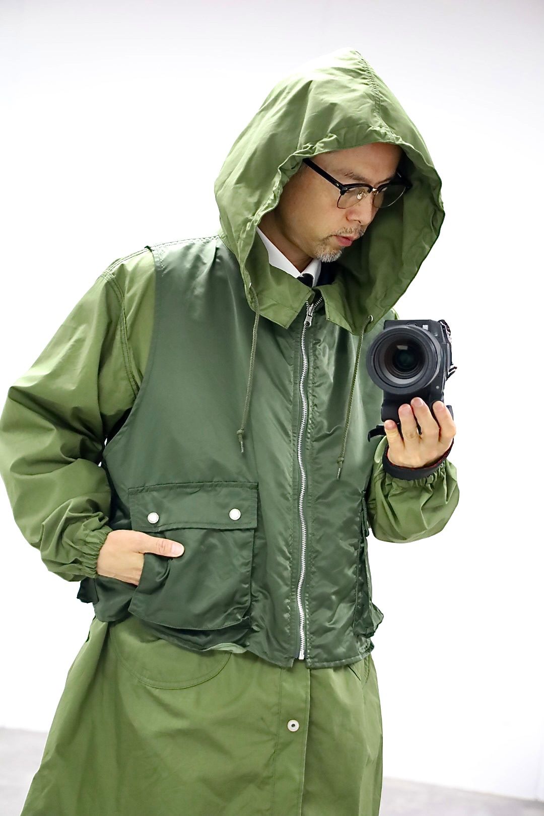 COMME des GARCONS HOMME 26FW リバーシブルモッズコートスタイル
