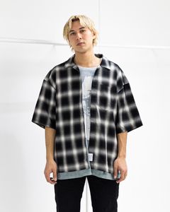 トーキングアバウト ジ アブストラクション 26SS TRANSFER LAYERED STYLE S/S SH(26SS-SH-004)BLACK☆新作発売！