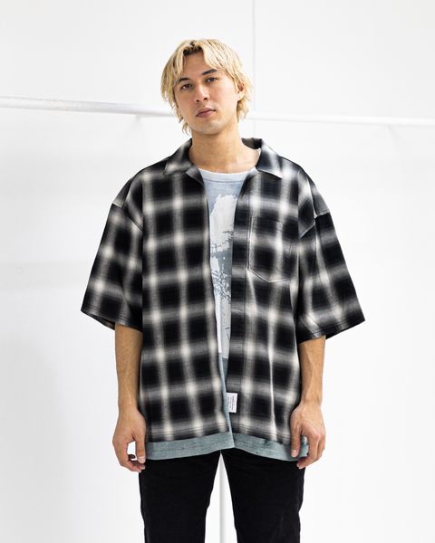 トーキングアバウト ジ アブストラクション 26SS TRANSFER LAYERED STYLE S/S SH(26SS-SH-004)BLACK☆新作発売！