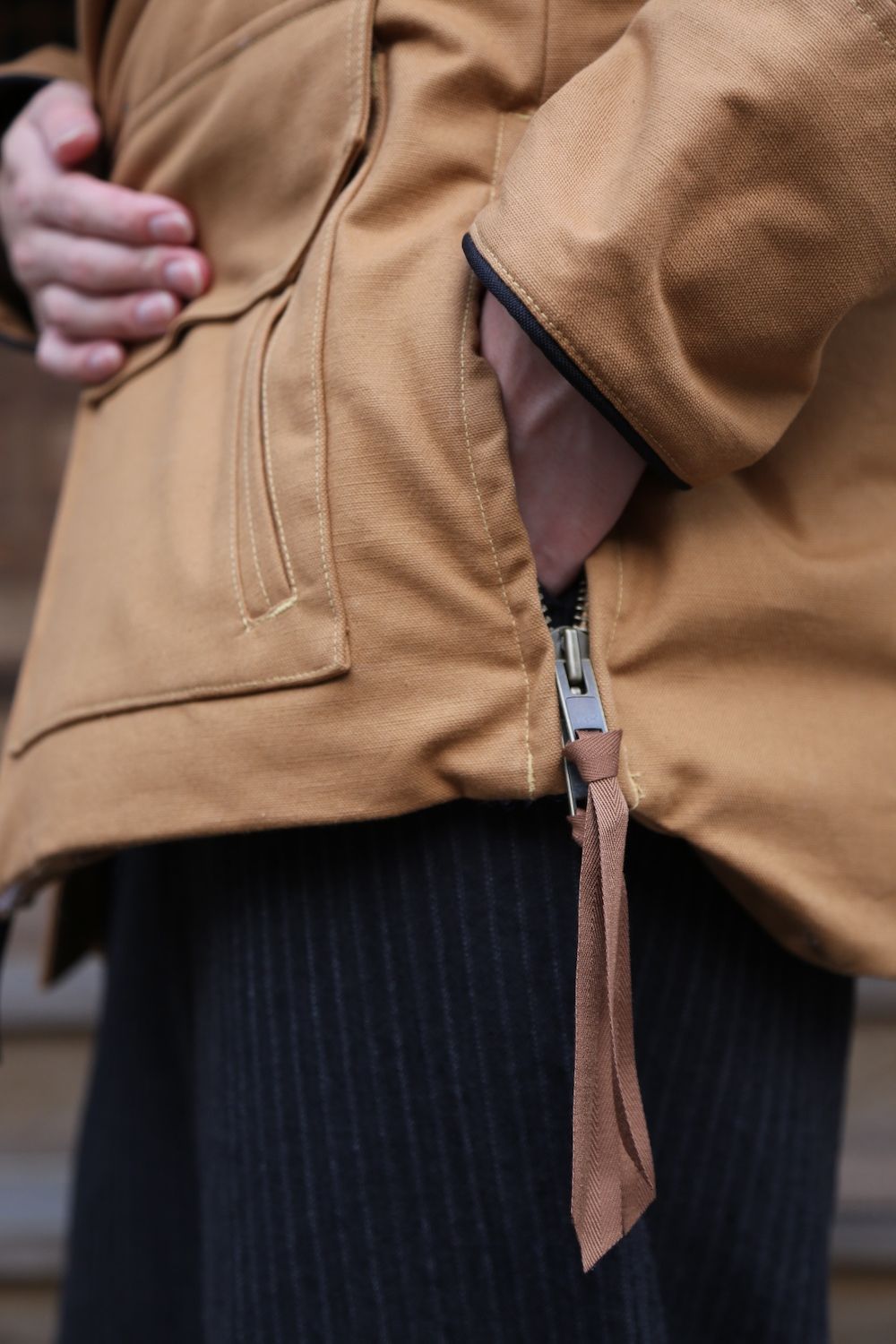 CANADA GOOSE×JUNYA WATANABE MAN綿ダックコラボレーションダウンジャケット(WF-J401-051)"BROWN"style.2020.10.10.
