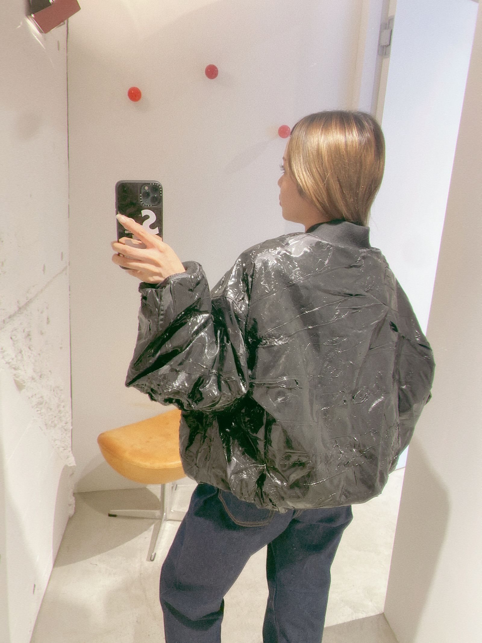 YOKE 新作RUBBER HAND PAINTED BOMBER JACKET style.2024.8.23