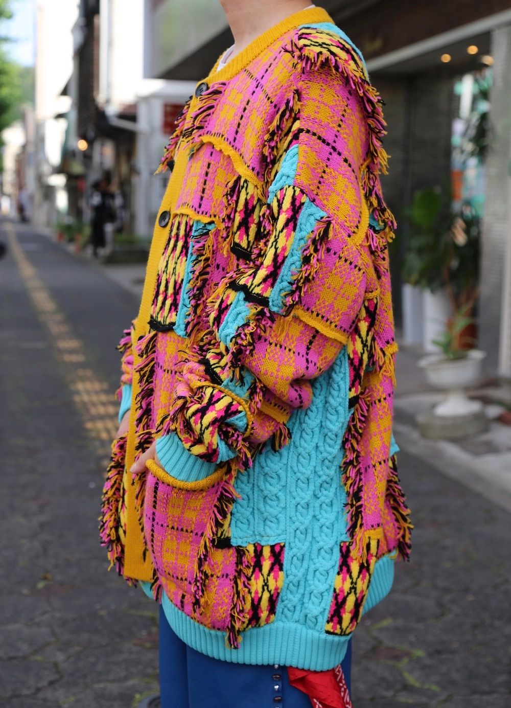 KIDILL Chaotic Argyle Tartan Cardigan style.2020.8.01.