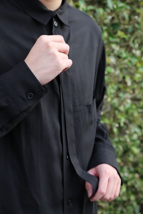 Yohji Yamamoto pour Homme 2020AW W-切り替えBシャツテンセルローン(HR-B25-212) style.2020.9.11.