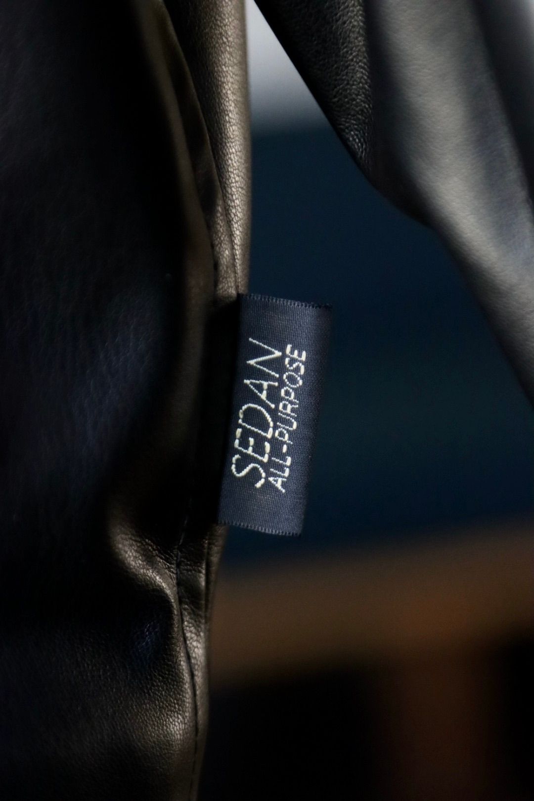 セダンオールパーパスFW23 Synthetic Leather Sports Jacket (SD23F-JK05)Black