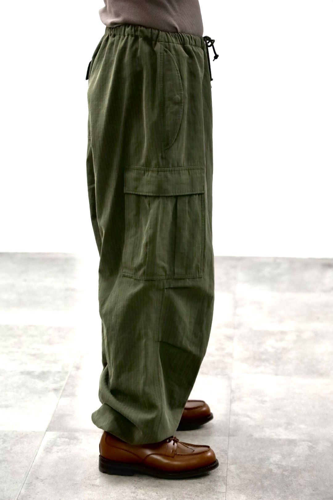 アプレッセ 2026 STYLE2 Washed Cotton Silk Linen HBT M-51 Over Pants(26AAP-04-09)OLIVE☆7月4日(土)新作発売！