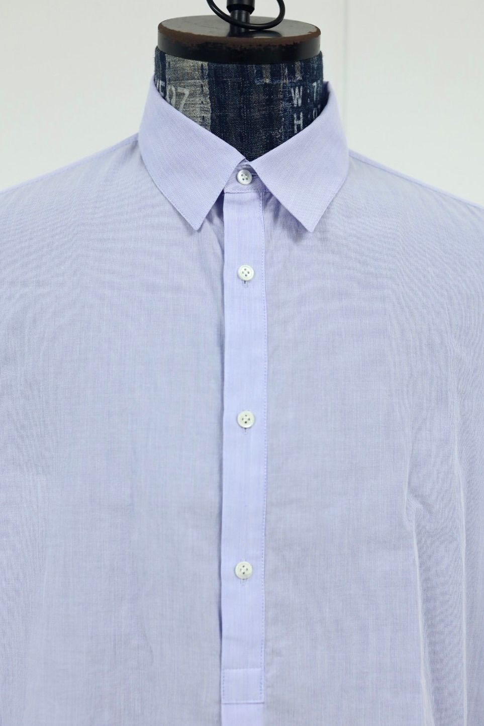 グラフペーパー 26SS Seersucker Pullover Shirt(GU261-50445)BLUE☆4月4日(土)発売！