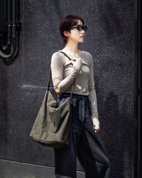 Morphee / モルフェトートバッグ 3WAY LARGE TOTE(L SIZE)SUEDE [MOSS GREEN]☆新作発売！
