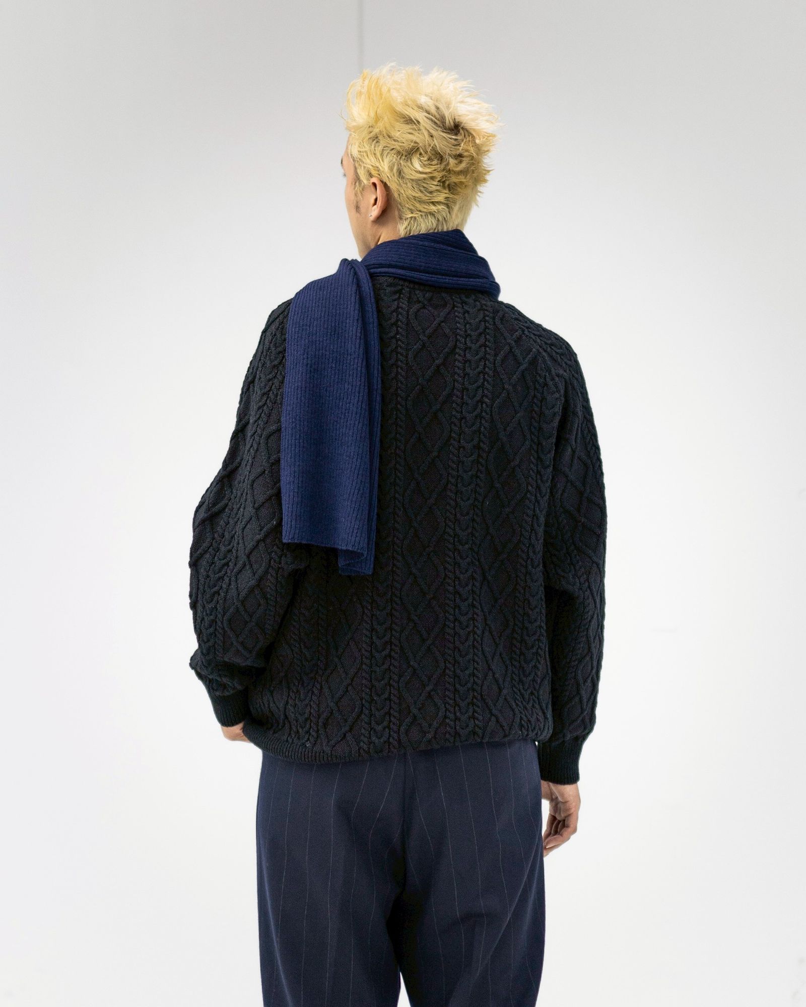 フレッシュサービスTHERMAL RIB KNIT SCARF(FSP254-90067)NAVY☆11月15日(土)発売！