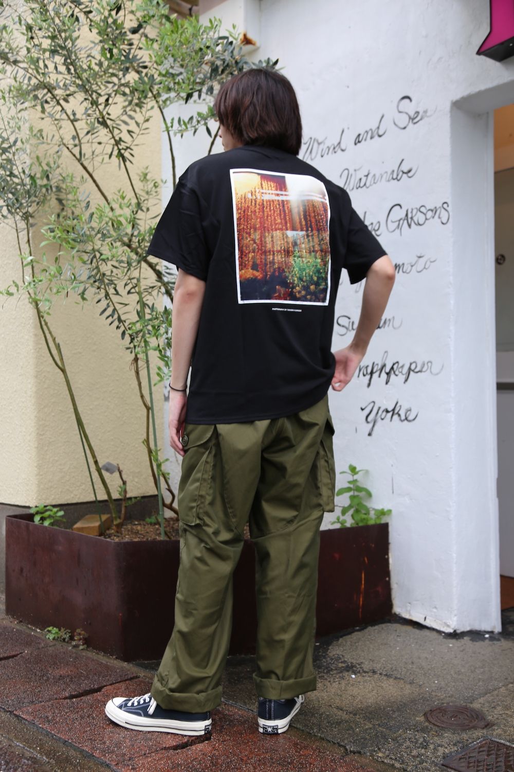 WIND AND SEA SEA "ornament"PHOTO (SATIN) T-SHIRT(WDS-20S2-CS-08)"BLACK"style.2020.7.10