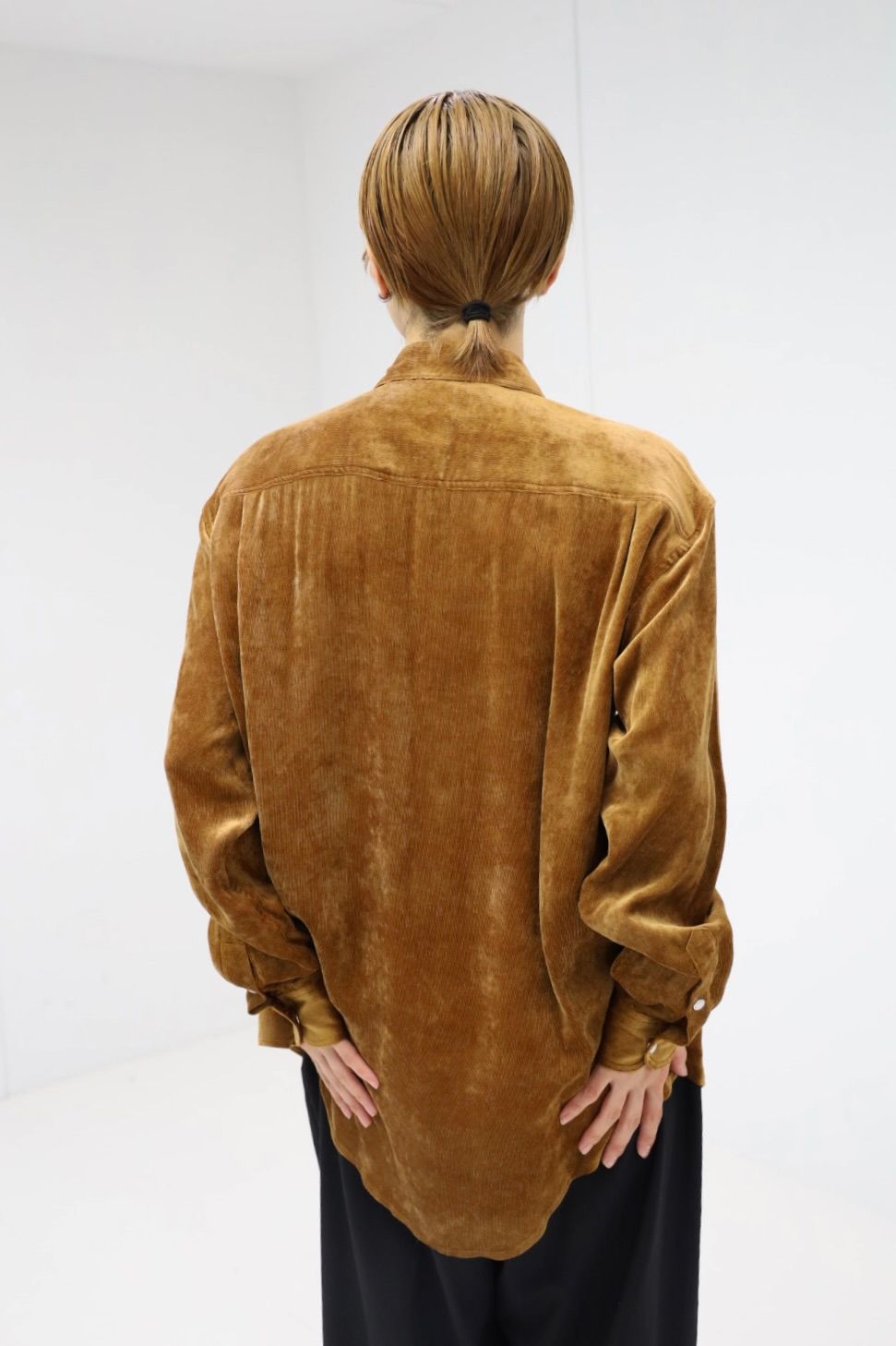 ヨーク 25FW シャツ Rayon Corduroy Western Shirt(YK25FW01084SH)BROWN
