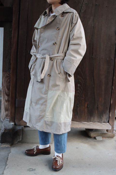 SEEALL RECONSTRUCTED TRENCH COAT(SAU23 CT601) MIX style. 2022.03.17.