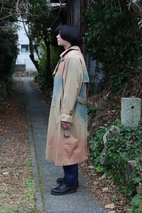 YOKE 新作SPRAY PRINTED TRENCH COAT style.2022.1.22