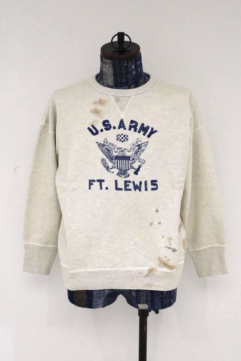 BOW WOW 26FW REPAIRED DOUBLE V SWEATSHIRT - U.S.ARMY(BWU-RDVSA)OATMEAL☆9月5日(土)11:00発売！