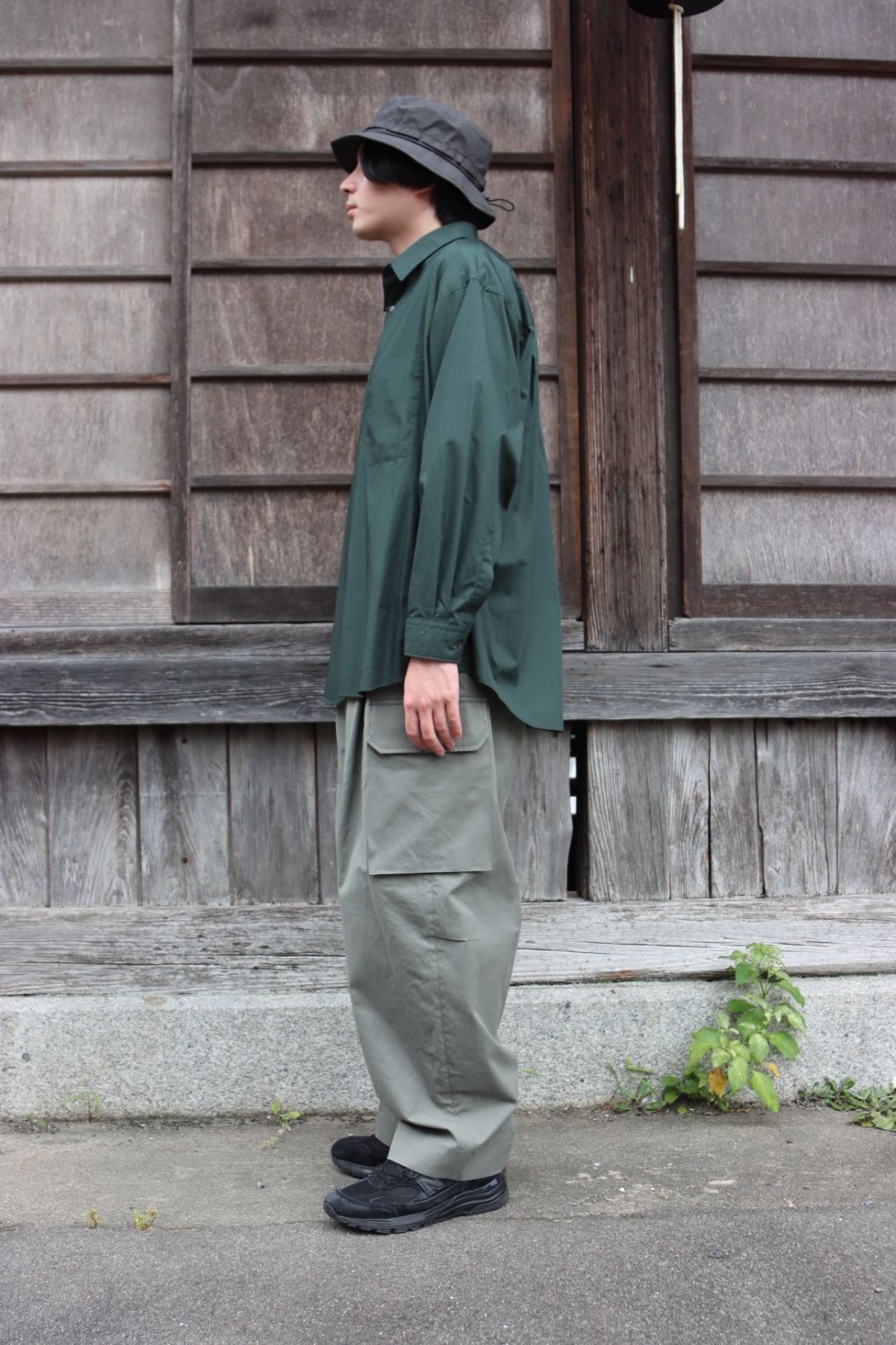 Graphpaper Broad L/S Oversized Regular Collar Shirt style.2022.7.24