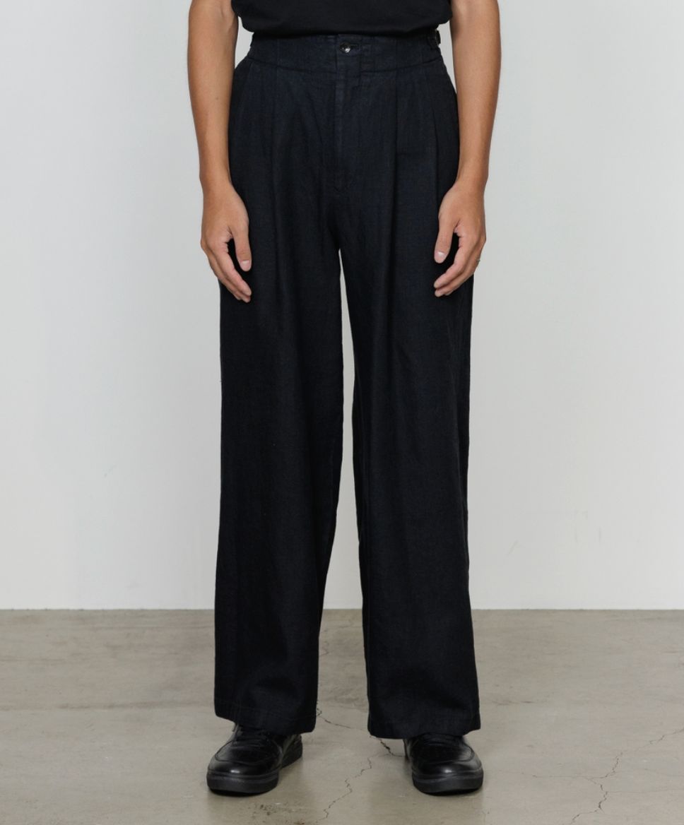 marka 26SS TWO TUCK MILITARY TROUSERS(M26A19PT02C)BLACK☆新作発売！