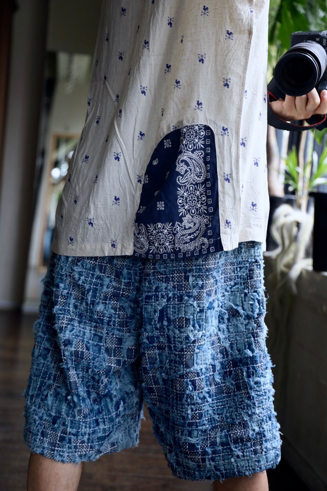 BOW WOW バウワウ WEATHERVANE BANDANA REMADE SHIRT (BW251-WBRS)
