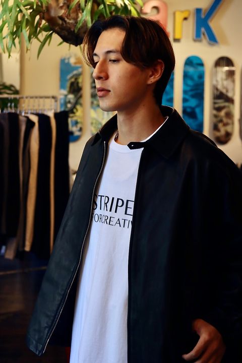 S.F.C 23FW LEATHER BIG JACKETスタイル