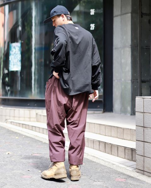 STRIPES FOR CREATIVE FW23 WIDE TAPERED EASY PANTS*NYLONスタイル