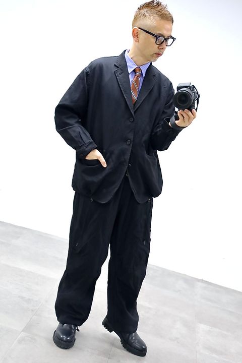 COMME des GARCONS HOMME 26SS エステルサージ製品染め3Bジャケットスタイル