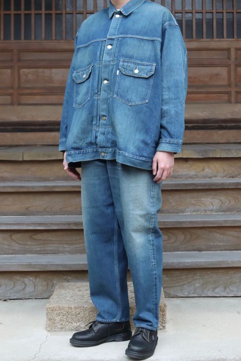 Graphpaper 22SS Selvage Denim Jacket(GU221-30025B)DARK FADE style