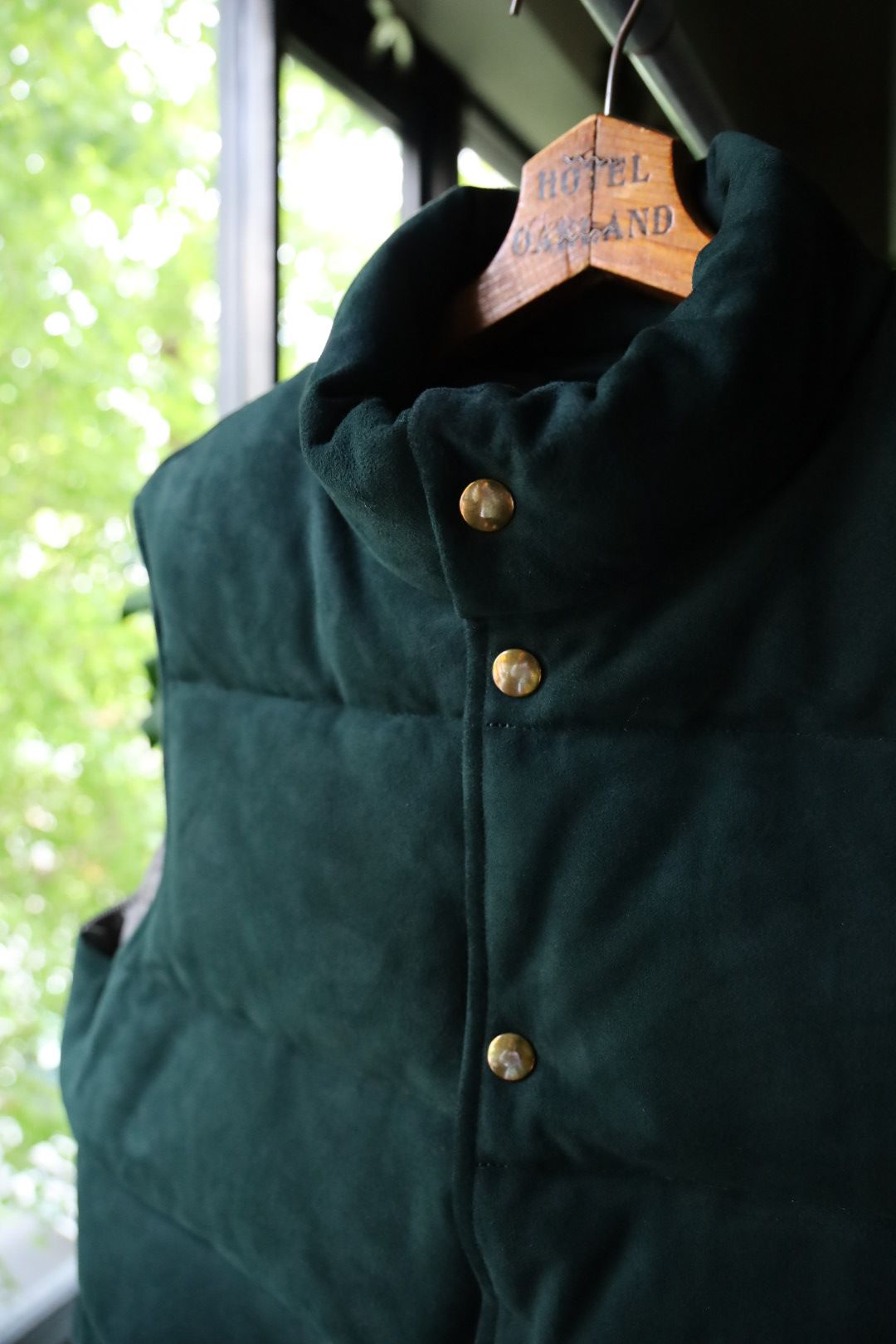 A.PRESSE - アプレッセ Suede Down Vest(24AAP- 01-06H)GREEN
