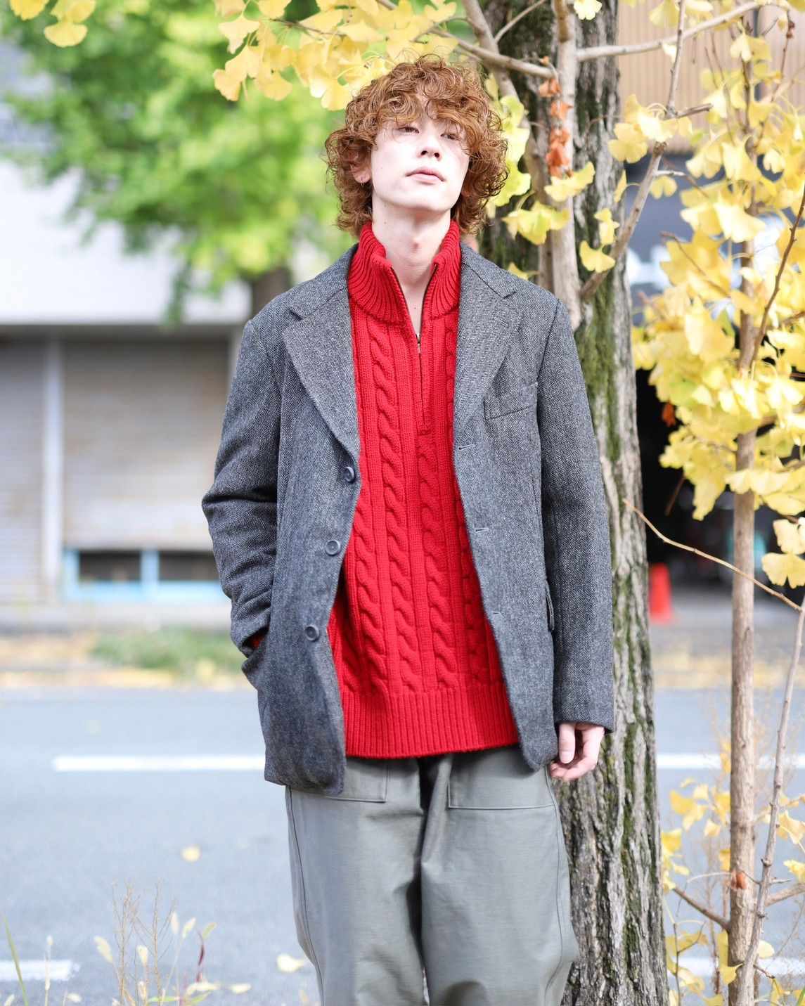 A.PRESSE アプレッセ 2023 Style2 Tweed Tailored Jacketスタイル 