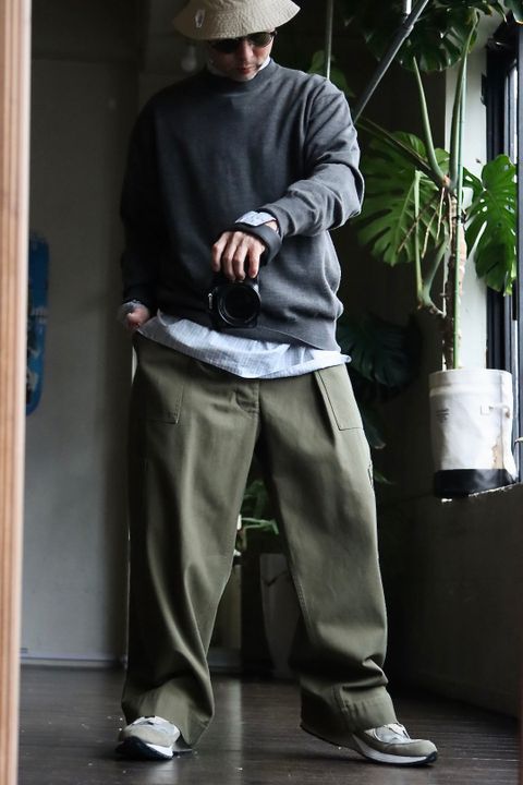 A.PRESSE 23SSパンツ USAF Hemmed Bottoms(23SAP-04-14M)OLIVEスタイル