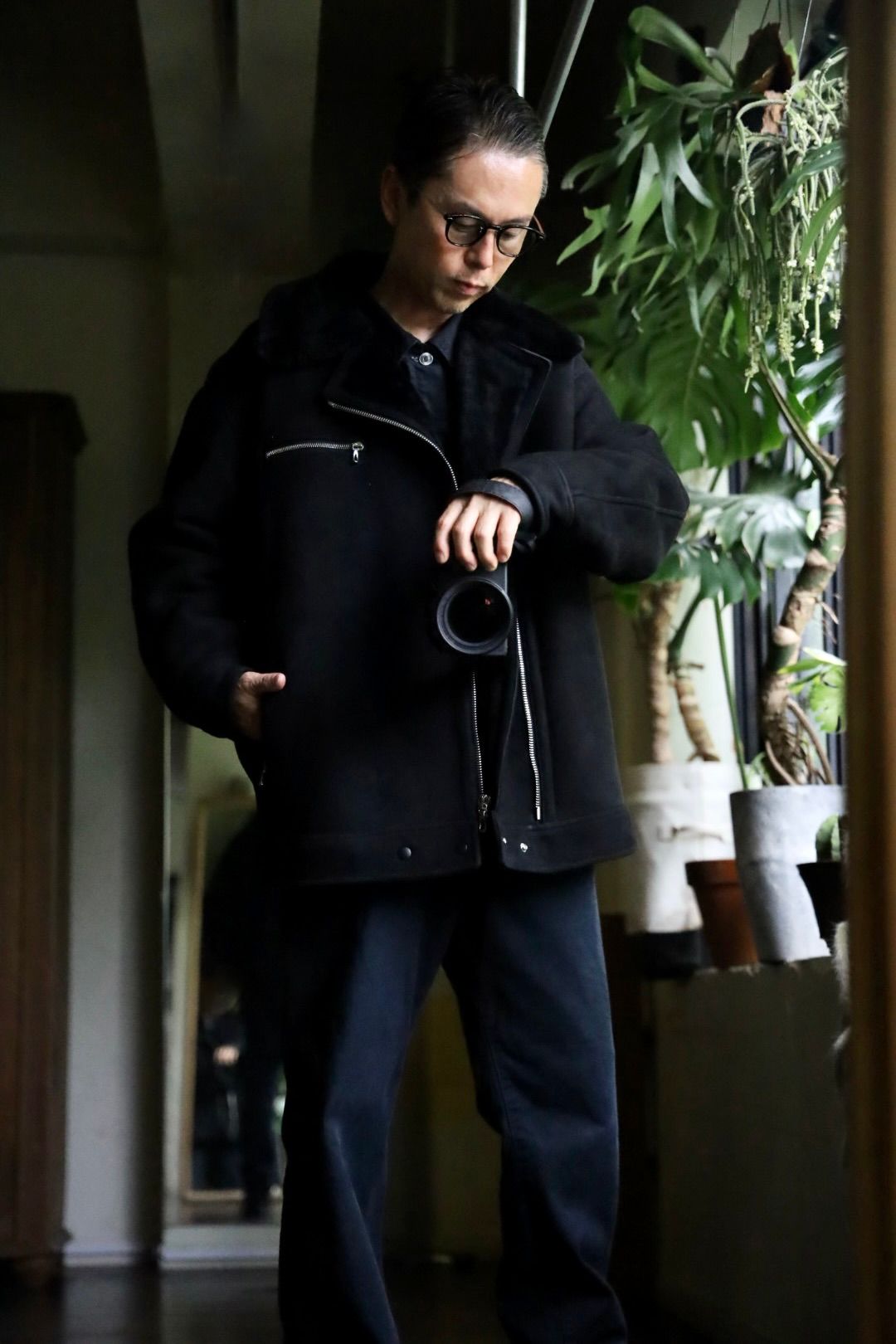 Graphpaper - グラフペーパー24AW Sheep Mouton Aviator Jacket Graphpaper - グラフペーパー24AW Sheep Mouton Aviator Jacket