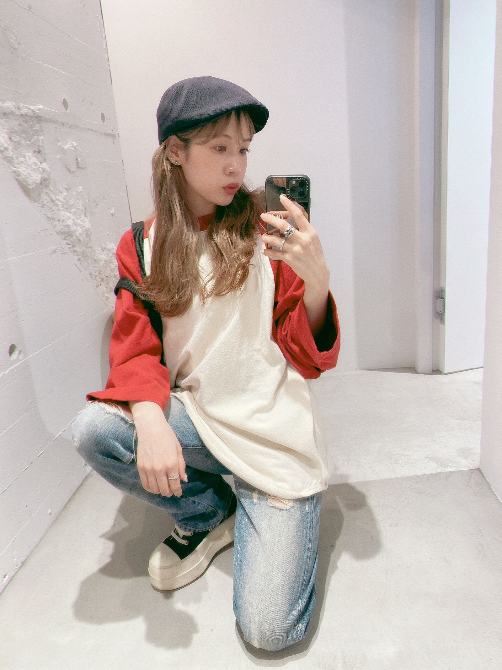 blurhms 24SS Co/Silk Nep Baseball Raglan Teestyle.2024.5.7