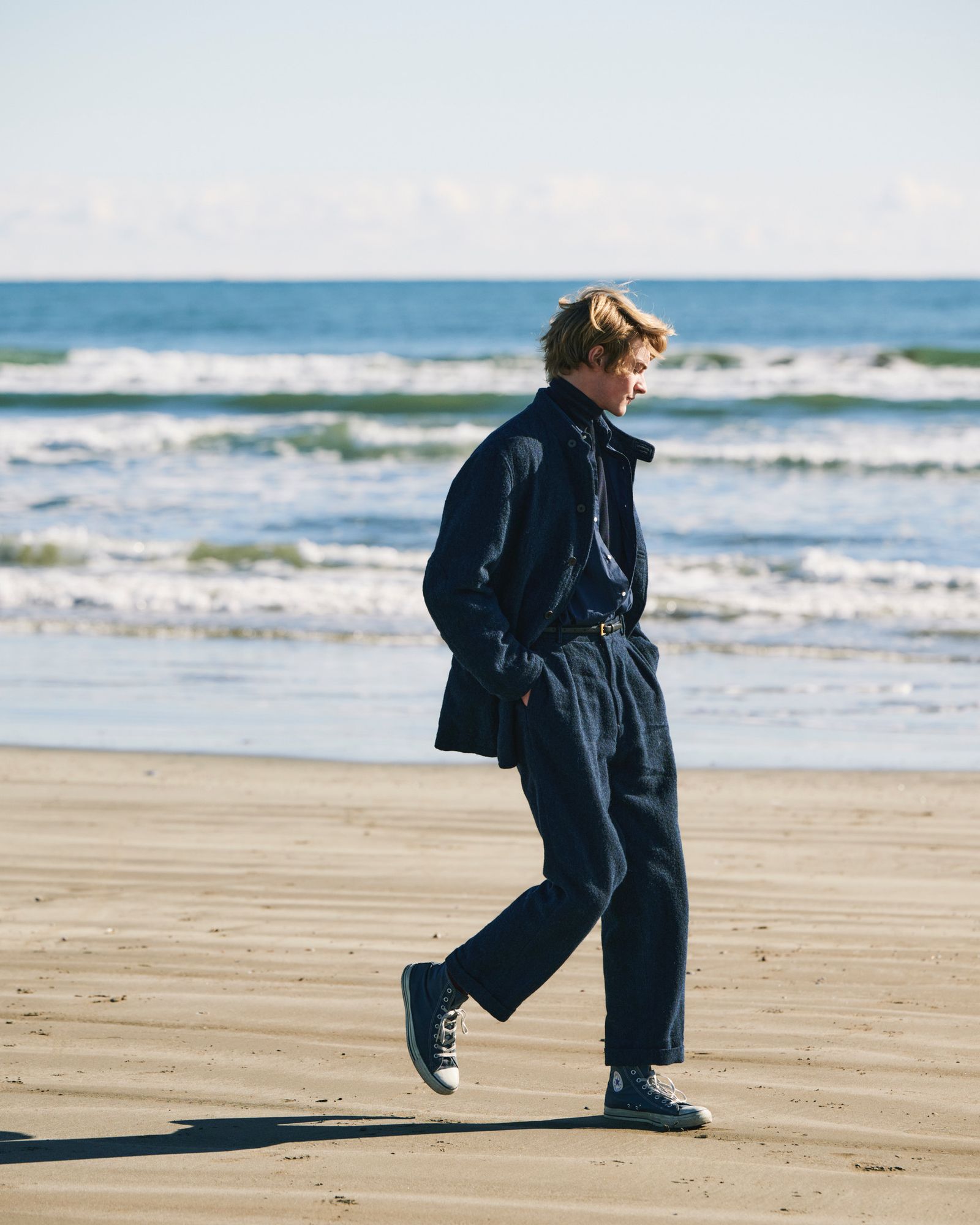 アプレッセ23AWハンティングジャケット Tweed Hunting Jacket(23AAP-01-17H)NAVY